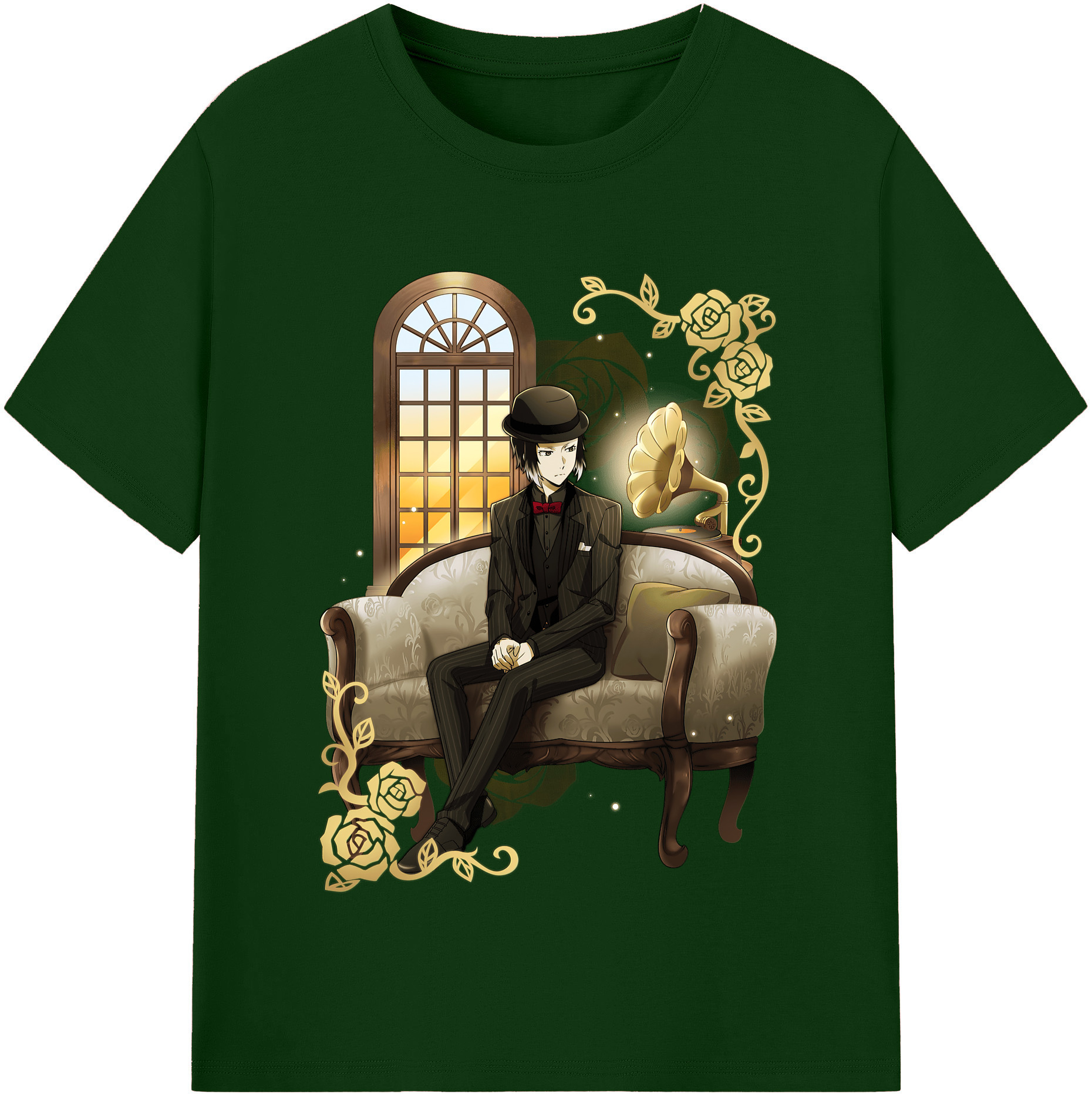 （画像用） 文豪ストレイドッグス Bungo Stray Dogs 綿100％半袖Tシャツ（フロントプリント）